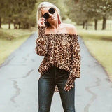 Blusa Manga Ciganinha Animal Print Sua Boutique