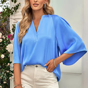 Blusa Decote V Chiffon Sua Boutique