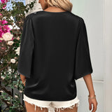 Blusa Decote V Chiffon Sua Boutique