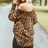 Blusa Manga Ciganinha Animal Print Sua Boutique