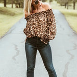 Blusa Manga Ciganinha Animal Print Sua Boutique