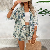 Conjunto Camisa e Shorts Floral Wave vittrini