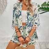 Conjunto Camisa e Shorts Floral Wave vittrini