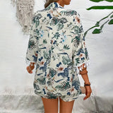 Conjunto Camisa e Shorts Floral Wave vittrini