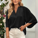 Blusa Decote V Chiffon Sua Boutique