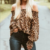 Blusa Manga Ciganinha Animal Print Sua Boutique