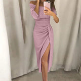 Vestido Sexy com Fenda Lateral Sua Boutique