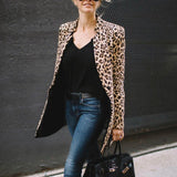 Blazer Long Animal Print Leopard Sua Boutique