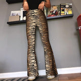 Calça Cintura Alta Sexy Animal Print Sua Boutique