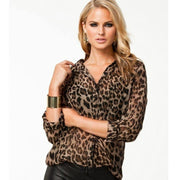 Camisa Chiffon Animal Print Sua Boutique