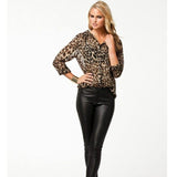 Camisa Chiffon Animal Print Sua Boutique