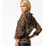 Camisa Chiffon Animal Print Sua Boutique