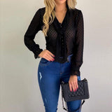 Camisa Chiffon Long Fashion Sua Boutique