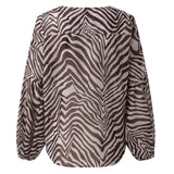 Camisa Elegante Animal Print Sua Boutique