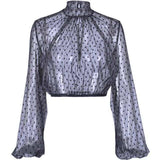 Camisa Feminina - Cropped Mangas Flare Sua Boutique