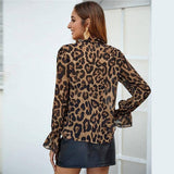 Camisa Shay Animal Print Chifon Sua Boutique