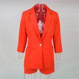 Conjunto Feminino - Blazer com Shorts Alfaiataria Sua Boutique