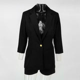 Conjunto Feminino - Blazer com Shorts Alfaiataria Sua Boutique