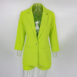 Conjunto Feminino - Blazer com Shorts Alfaiataria Sua Boutique