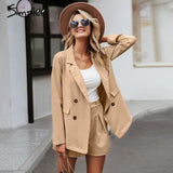 Conjunto Feminino Blazer com Shorts Streetwear Sua Boutique