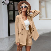 Conjunto Feminino Blazer com Shorts Streetwear Sua Boutique