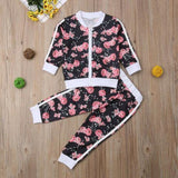 Conjunto Infantil Moleton Floral Sua Boutique