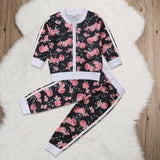 Conjunto Infantil Moleton Floral Sua Boutique