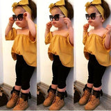 Conjunto Infantil Yellow Laço Sua Boutique