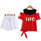 Conjunto Juvenil Feminino- Camiseta+Shorts Sua Boutique