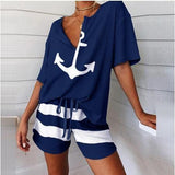 Conjunto Navy Shorts e Camisa Sua Boutique