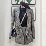 Conjunto Saia e Blazer Tweed Sua Boutique