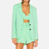 Conjunto Shorts e Blazer Menta Sua Boutique