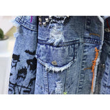 Jaqueta Jeans Fashion Destroyed Sua Boutique