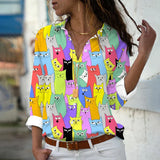 Camisa Cat Love Sua Boutique