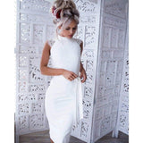 Vestido Branco com Renda Sexy Sua Boutique