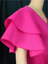 Vestido Franjas Pink Plus Sua Boutique