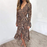 Vestido Midi Animal Print Ísis Sua Boutique