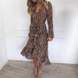 Vestido Midi Animal Print Ísis Sua Boutique